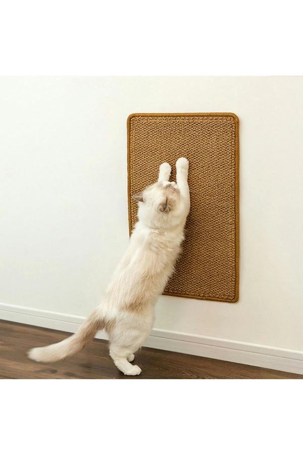 Brown XS Non-Slip Pseuo-Sisal Cat Floor Scratching Pad