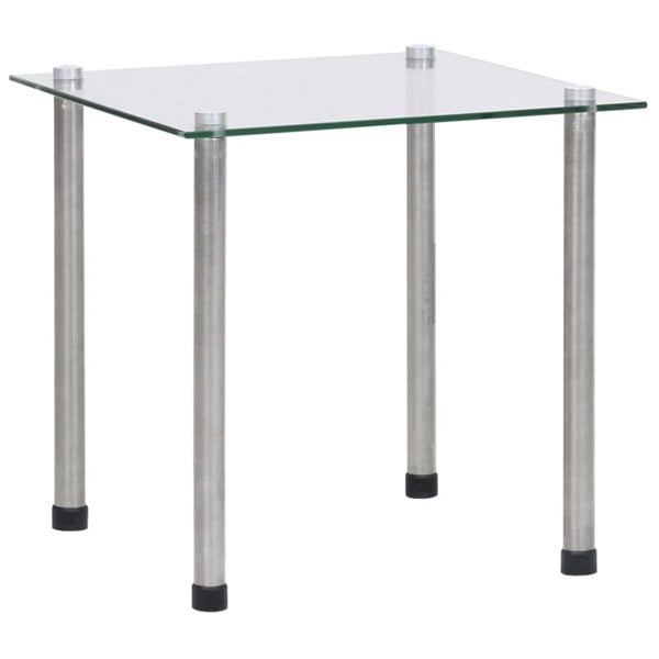 Berkfield Nesting Tables 3 pcs Transparent Tempered Glass