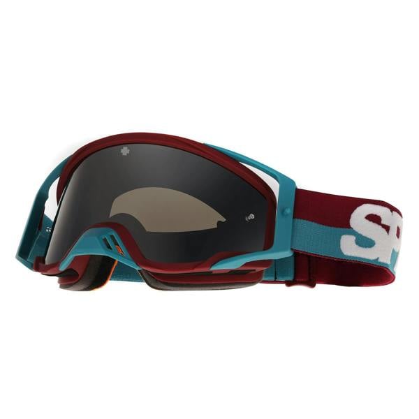 Spy MX Motocross Goggle Foundation Plus 3200000000006 Bolt Teal HD Smoke with Silver Spectra Mirror HD Clear