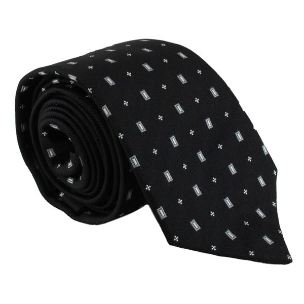 Dunhill luxurious mulberry silk tie in a woven neats pattern