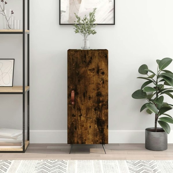 Berkfield Sideboard Smoked Oak 34.5x34x90 cm Engineered Wood