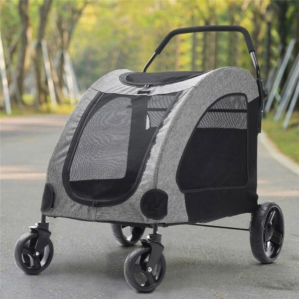 Pets Mood Collapsible Pet Stroller for Cats and Dogs Living and Home
