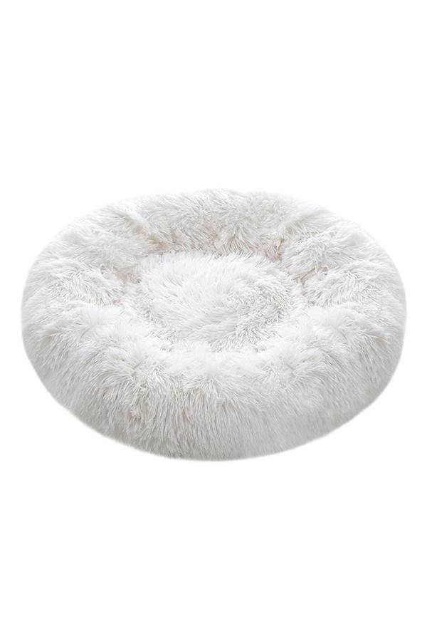Living and Home 70x70cm Calming Round Donut Plush Pet Cuddler Bed