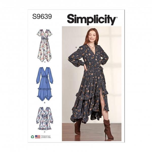Simplicity Sewing Pattern 9639, Dresses for Women, H5 (6-8-10-12-14) - Intermediate