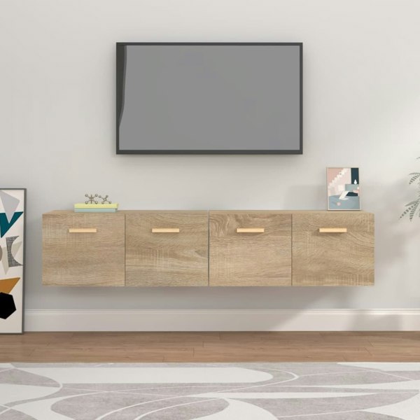 Berkfield Wall Cabinets 2 pcs Sonoma Oak 80x35x36.5 cm Engineered Wood