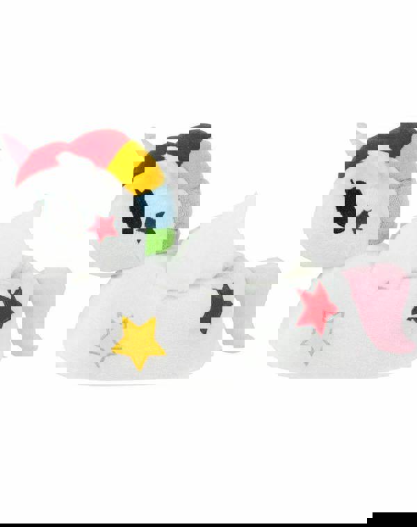 Womens White Unicorn 3D Slippers