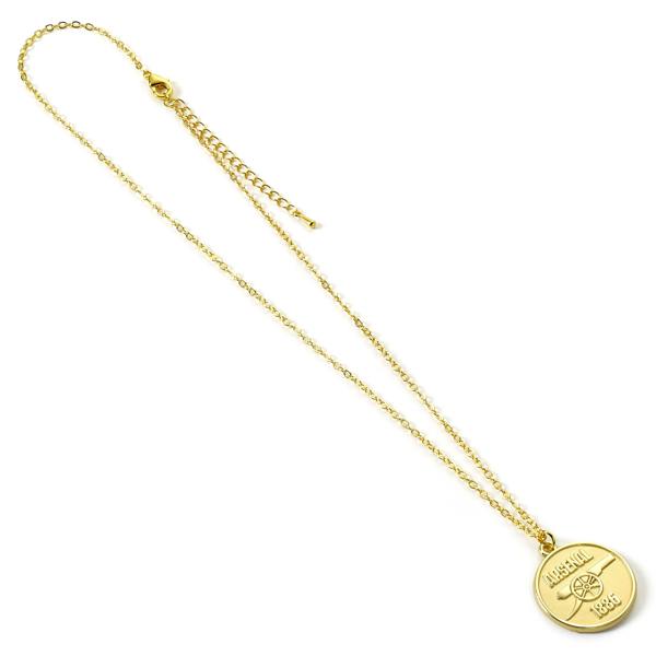 The Carat Shop Arsenal Football Club Gold Finish Crest Necklace