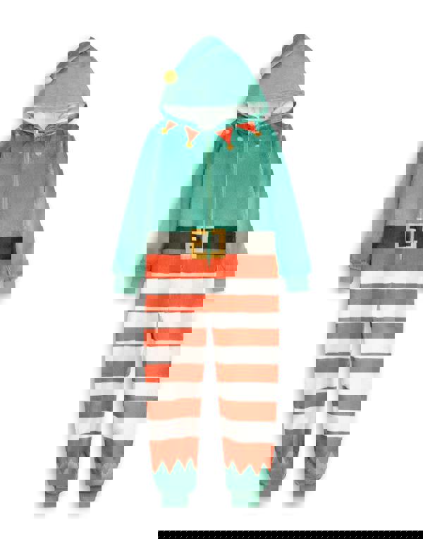 Show Me The Merch Unisex Kids Green Elf Onesie