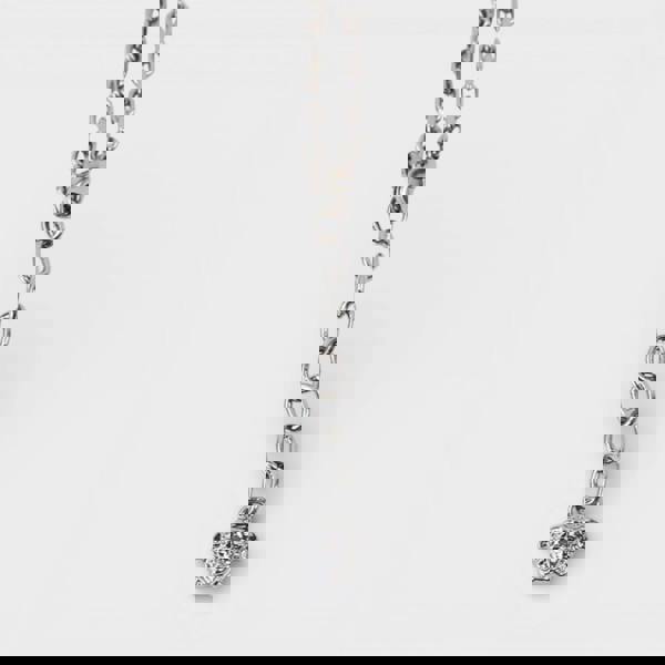 Versace Greca Pendant Necklace Silver