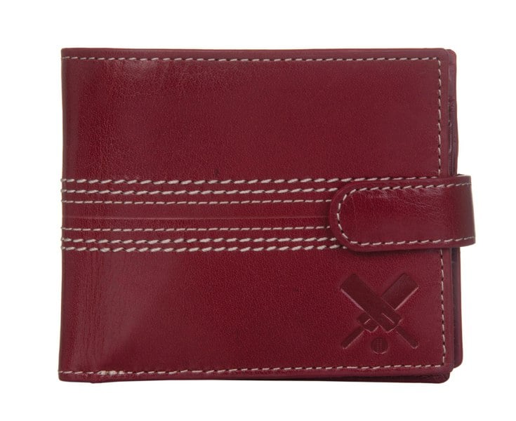 Mala Leather Edgbaston Cricket Ball Tab RFID Leather Wallet
