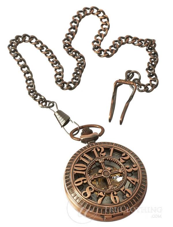 TruClothing Automatic  Pocket Watch Mechanical Peaky Blinders Vintage Double Hunter