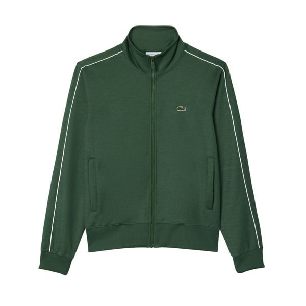 Lacoste Mens Paris Piqué Zip Front Track Jacket - Green