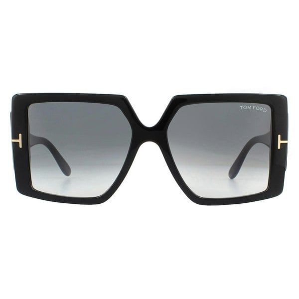 Tom Ford Sunglasses Quinn FT0790 01B Shiny Black Grey Smoke Gradient