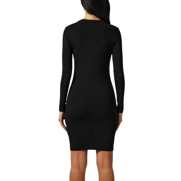Hugo Womens/Ladies Crew Neck Long-Sleeved Bodycon Dress - Black - 