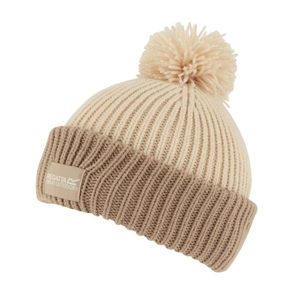 Regatta Unisex Adult Connora Pom Pom Beanie - Light Vanilla/Soft Taupe - 
