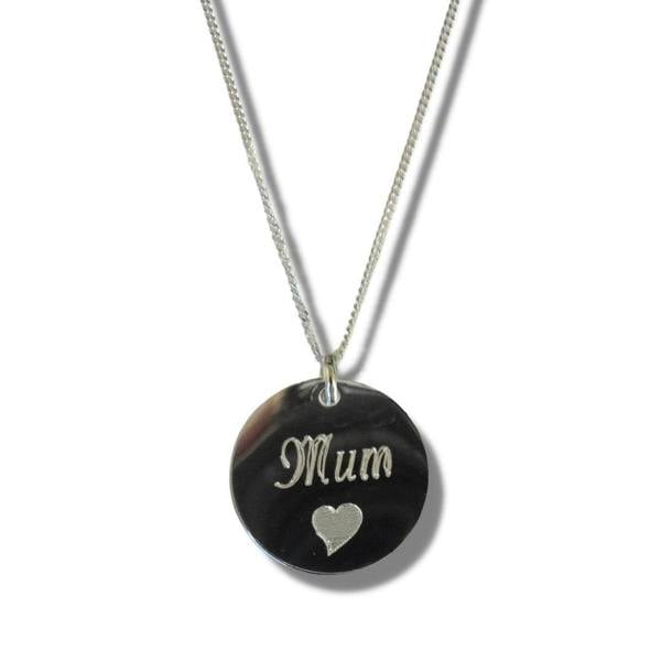 Aye Do Gifts Mum Disc Necklace & Heart Symbol