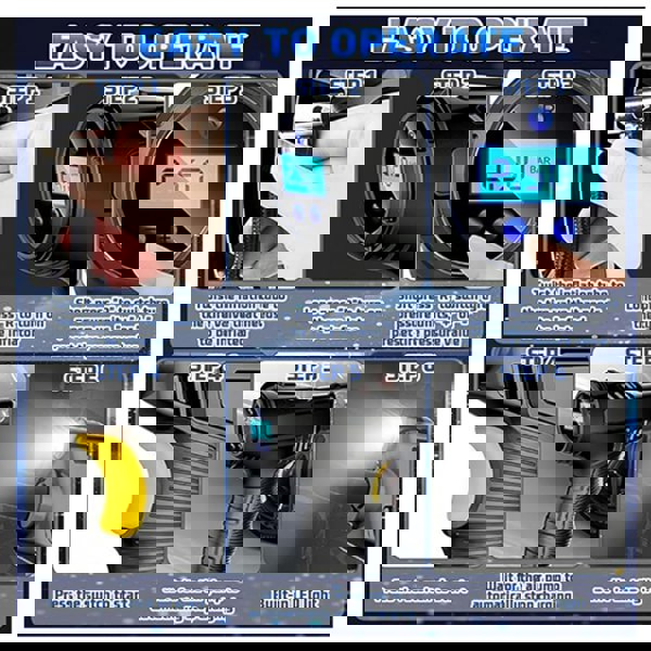 Dragodirect Portable Cordless Air Compressor 12V Tire Inflator 150 PSI USB