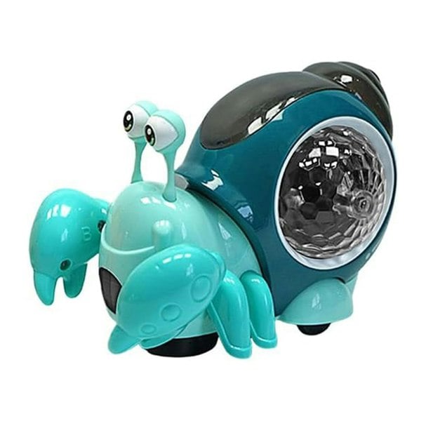 Dragodirect Interactive Musical Light-Up Crawling Crab Toy Automatic Hermit Crab