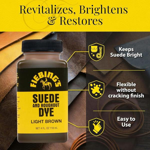 Fiebing's Suede and Roughout Dye - Professional Suede Colour Dyes 4oz