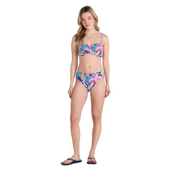 Animal Womens/Ladies Docks Flowers Bandeau Bikini Top - Purple - 