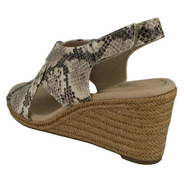Clarks Ladies Clarks Slingback Wedge Heel Sandals Lafley Alaine
