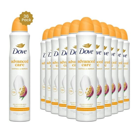 Dove Advanced Care Antiperspirant Deodorant Fruit & Lemongrass Scent 200ml, 36pk