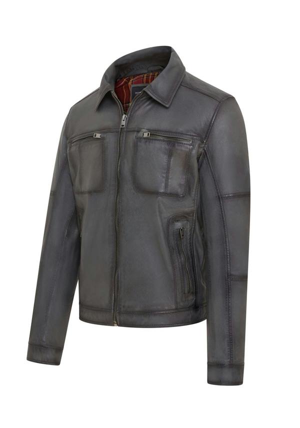 Infinity Leather Mens Classic Leather Biker Jacket - Bettles