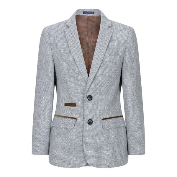 Paul Andrew Boys 3 Piece Cream Tweed Check Vintage Retro Suit