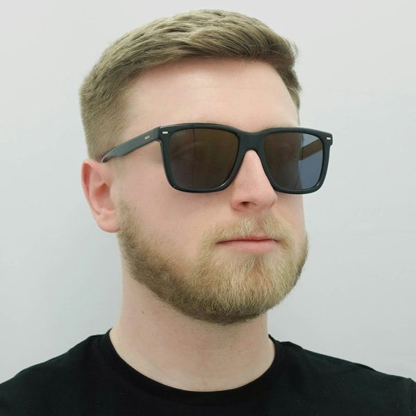 Hugo Boss Sunglasses BOSS 1317/S 807 K1 Black Brown Gold Mirrored