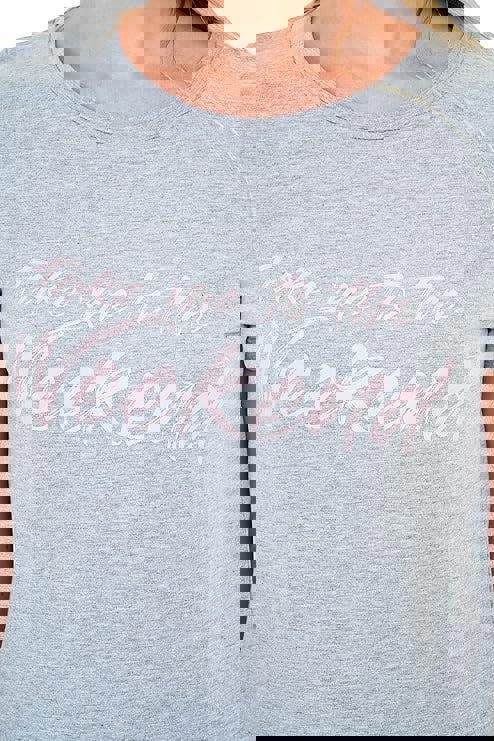 Smart Living Women's Slogan Tee Nightie - Grey