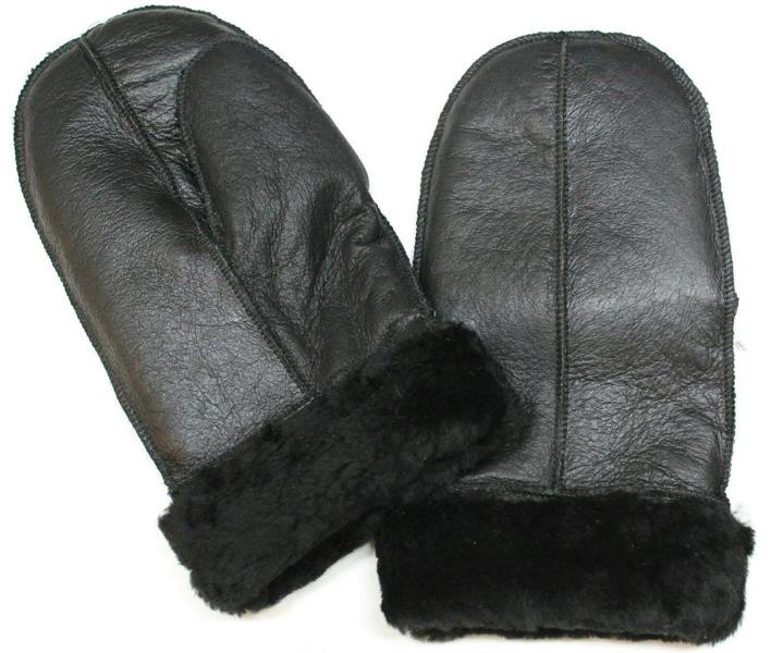 Infinity Leather Handmade new real Leather sheepskin unisex sheepskin shearling mittens mitts gloves thick warm