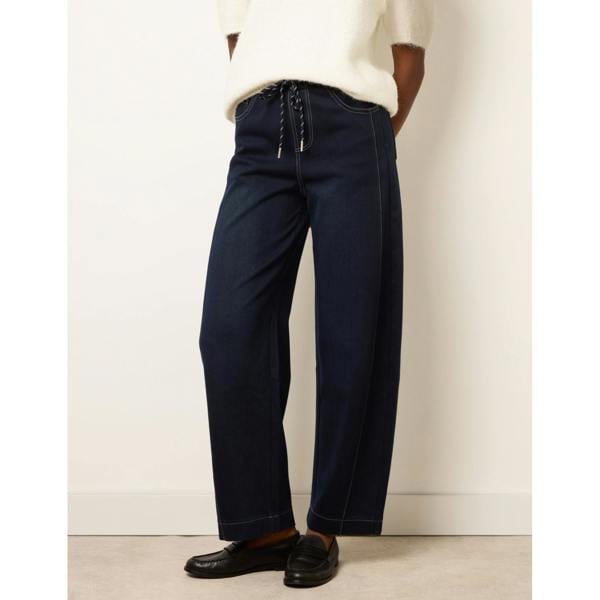 Blue Vanilla Stitch Barrel Leg Jeans