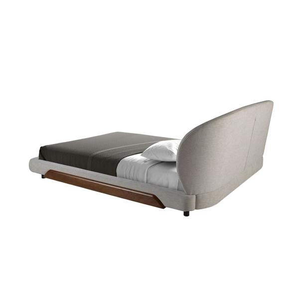 Angel Cerdá Light grey fabric bed 7222