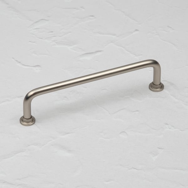 Handle & Home Satin Nickel Curved Pipe Handles