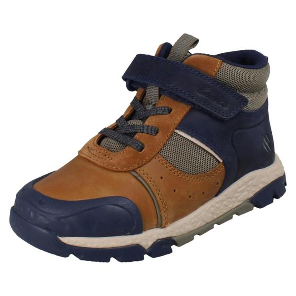 Clarks Boys Clarks Ankle Boots Steggy2Play - Tan
