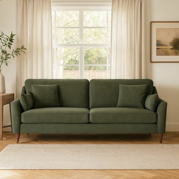 Furnishings For Less Hepburn Fabric 3 Seater Sofa