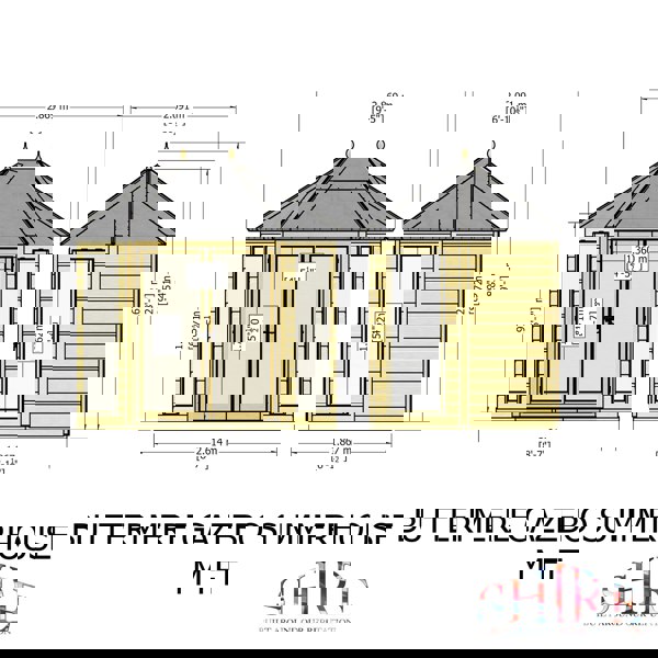 Shire Buttermere Hexagonal Gazebo Summerhouse 8x7 Double doors 12mm Cladding