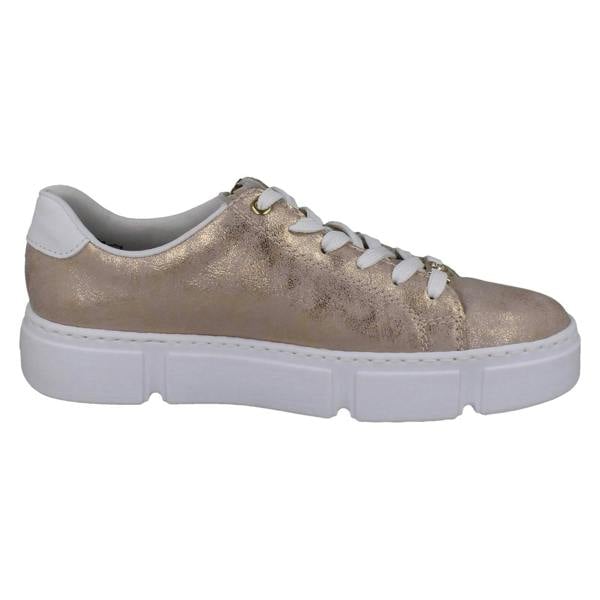 Rieker Ladies Rieker Embossed Metallic Trainers N5917