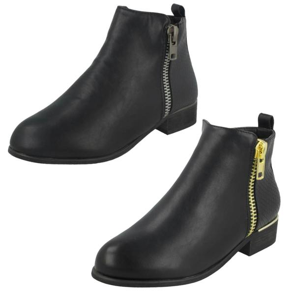 Spot On Girls Spot On Side Zip Ankle Boots H5068