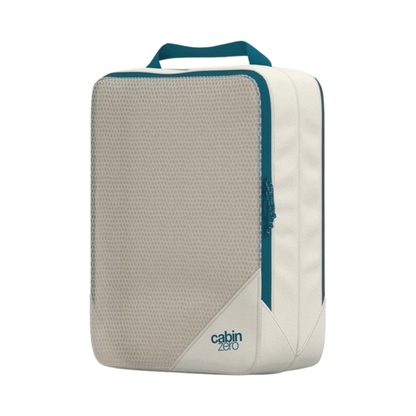 CabinZero Classic Clean Dirty Packing Cube M, Two Compartments and Mesh Window, Clamshell Opening