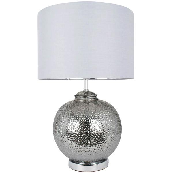 Pagazzi Lighting Specter 55cm Silver Glass Table Lamp