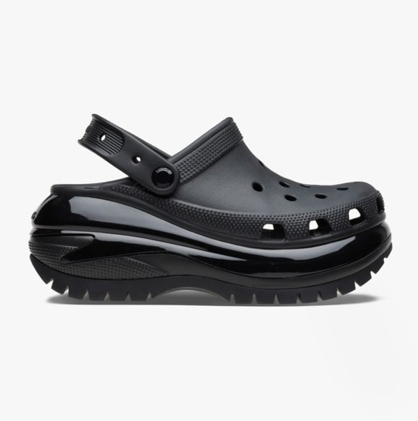 Crocs 207988-001 MEGA CRUSH Womens Clogs Black