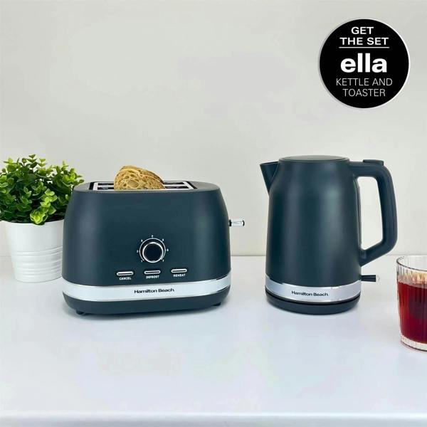Hamilton Beach Ella 2 Slice Toaster - Matte Charcoal