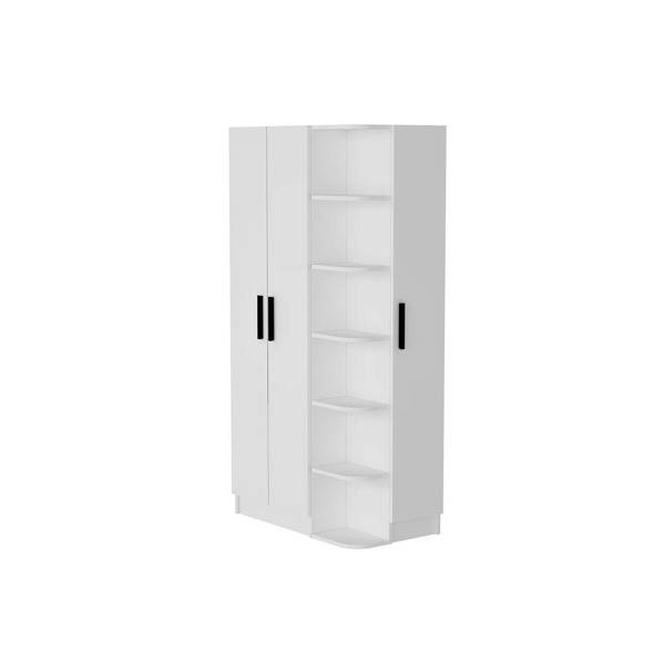 Destina Home Luses Compact Wardrobe with Cabinets and Shelves