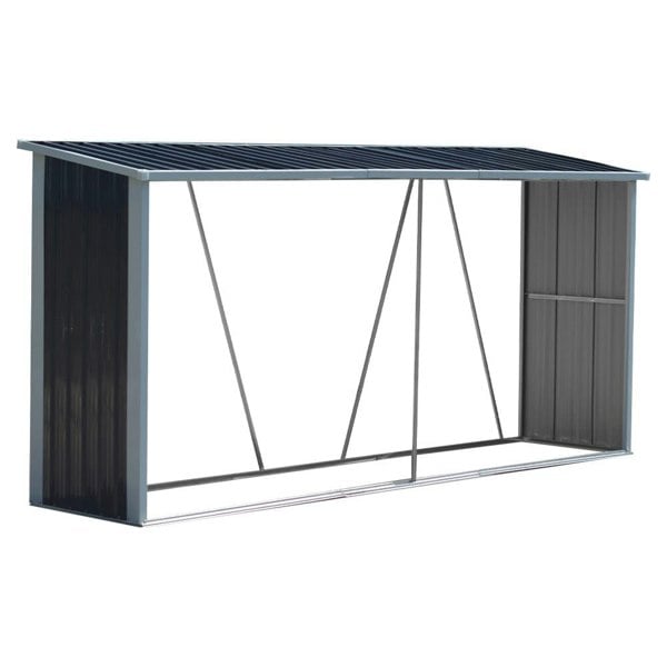 11ft x 5ft Metal Garden Storage Shed for Firewood Tools Garden Sheds Living and Home