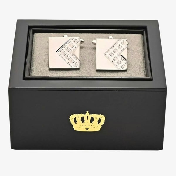 T. H. Baker Harvey Makin Chevron Square Cufflinks HM2388