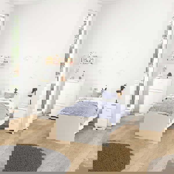 Furniture To Go Sofia Nightstand 2 Drawers White