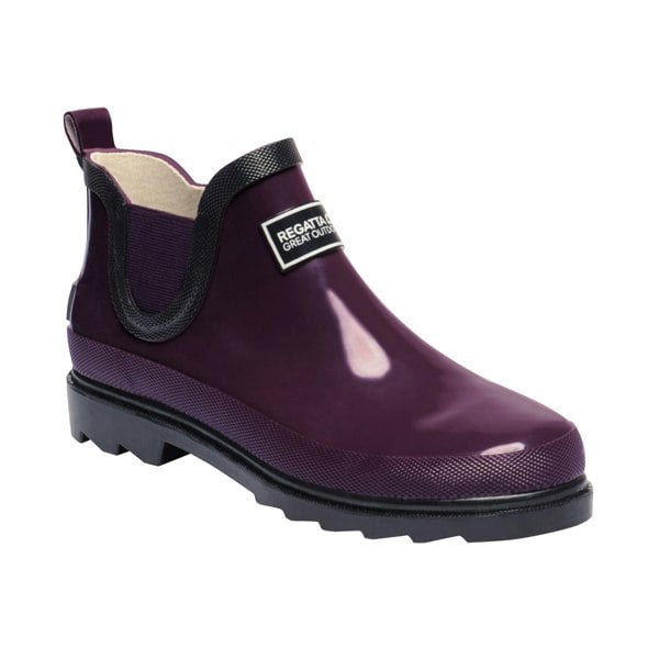 Regatta Great Outdoors Womens/Ladies Harper Low Cut Wellington Boots - Prune/Iron