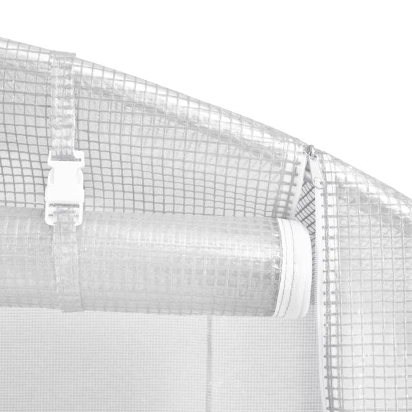 Berkfield Greenhouse with Steel Frame White 6 m�__ 3x2x2 m