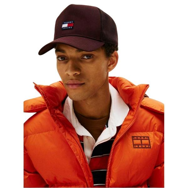 Tommy Jeans Logo Adjustable Trucker Cap - Brown - 